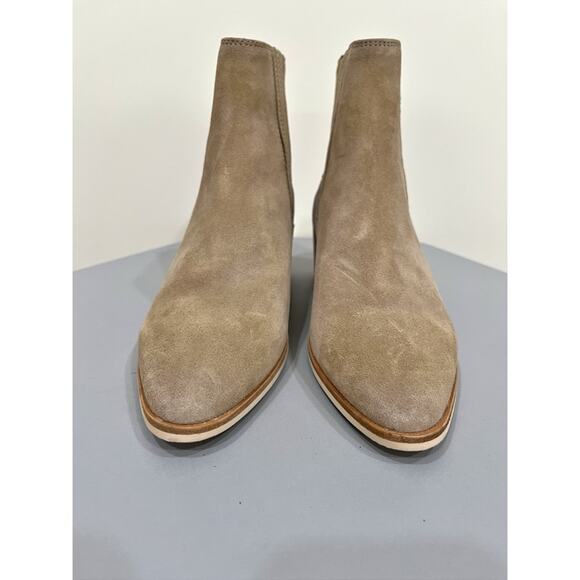 Rag & Bone Rover Suede Chelsea Boot Almond Toe Ankle Booties Slip On - Picture 5 of 11